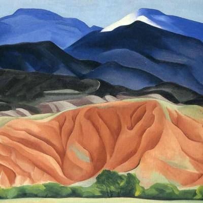 New Mexico landscape by Georgia O'Keeffe