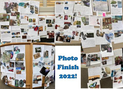 Photo of entries in the Photo Finish Contest