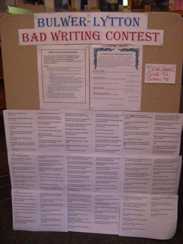 Bad writing contest bulletin board