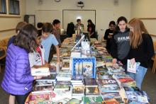 Students at bookfair